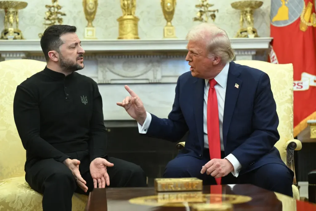 US President Donald Trump and Ukraine’s President Volodymyr Zelensky