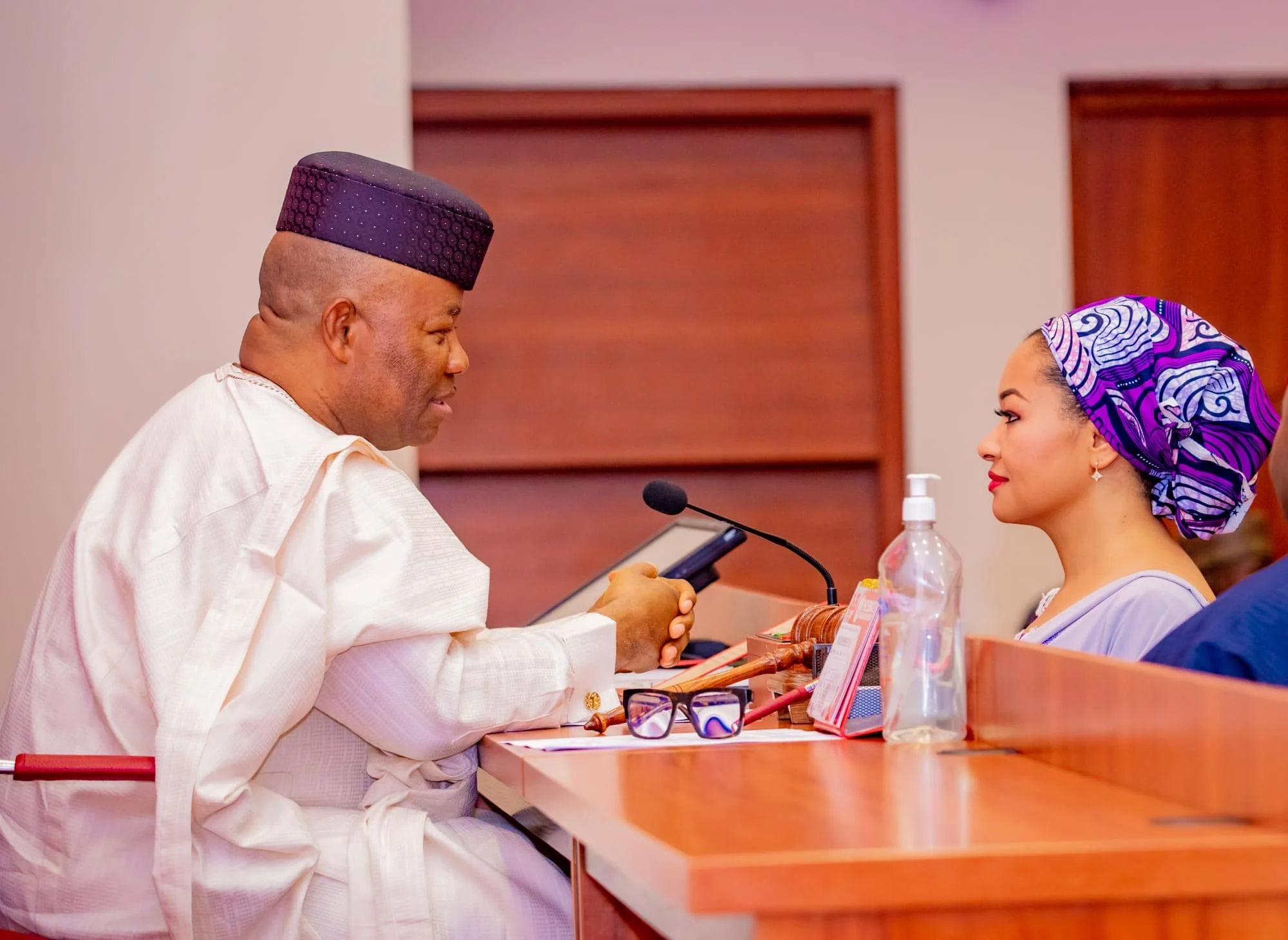 Senate President Akpabio and Senator Natasha