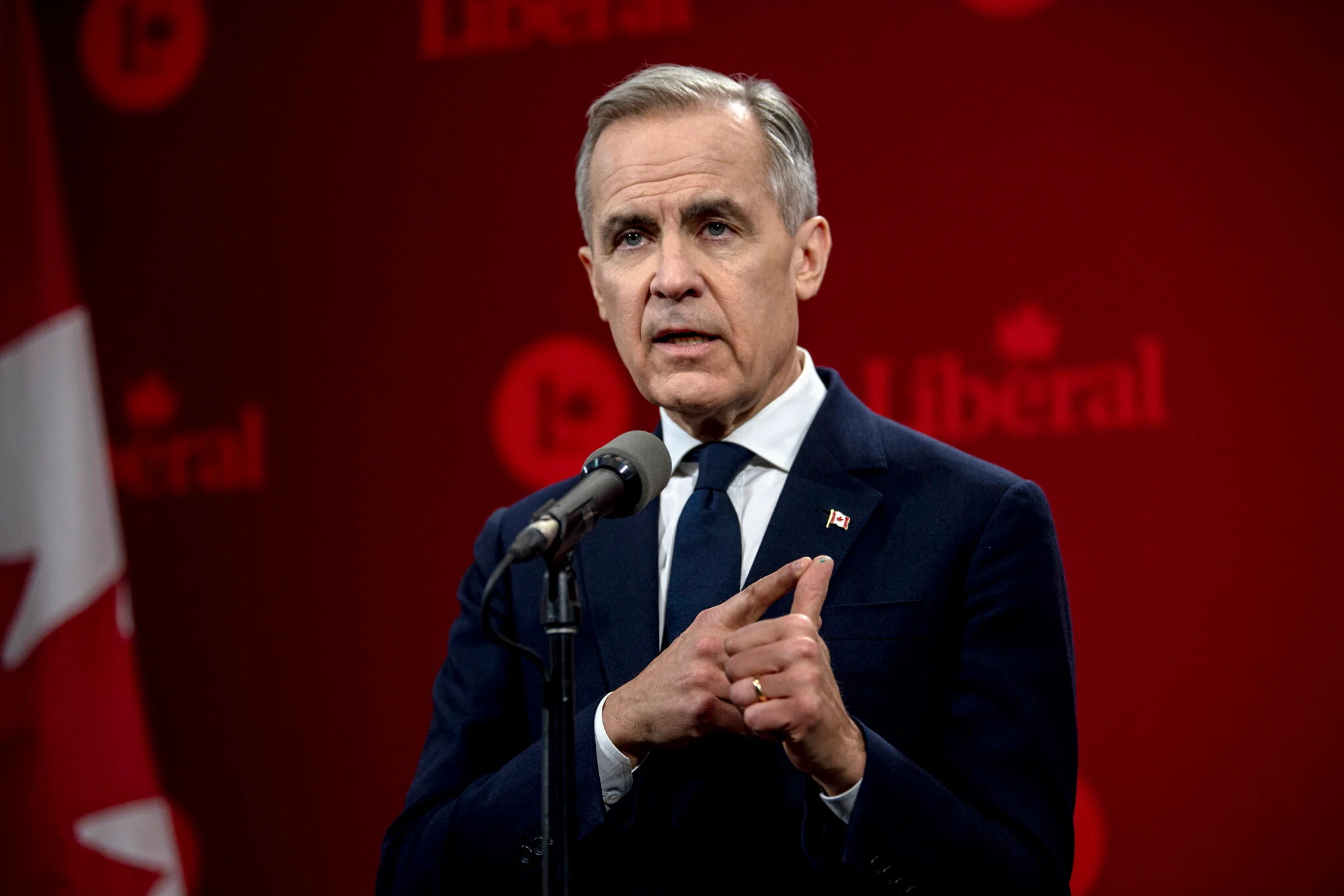 Canada’s Mark Carney speaking