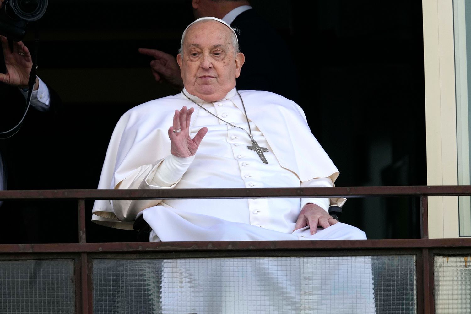 Pope Francis Makes First Public Appearance Since Feb 14