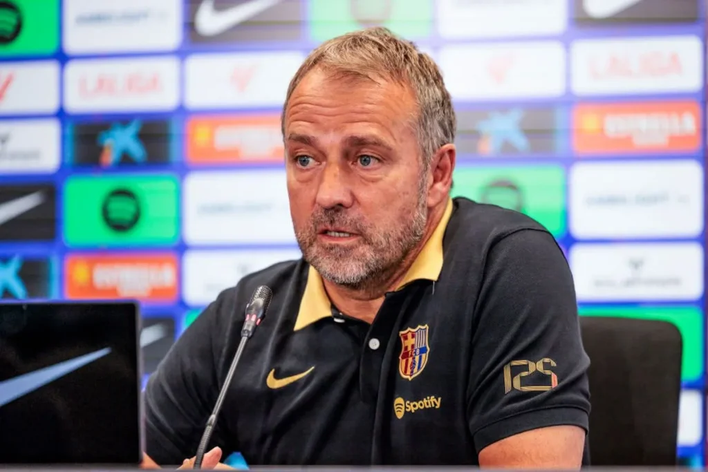 Barcelona coach Hansi Flick