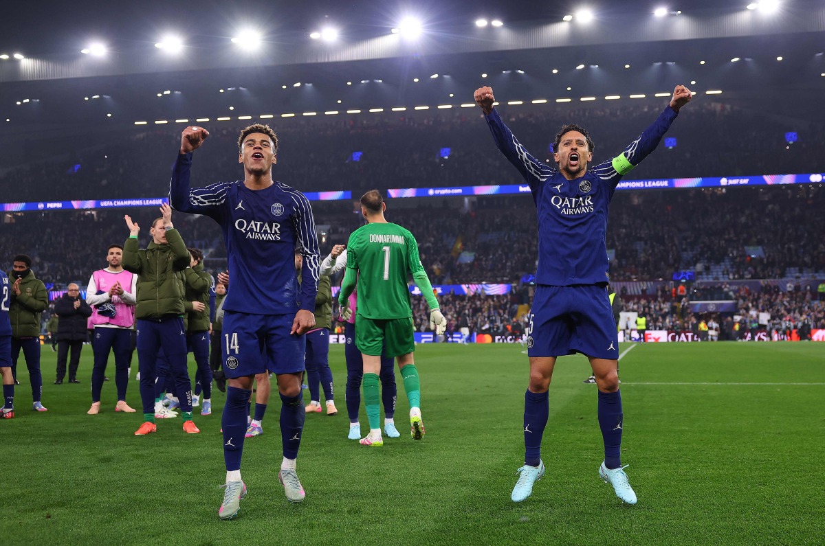 PSG Survive Villa Shock to Reach Champions League Semis