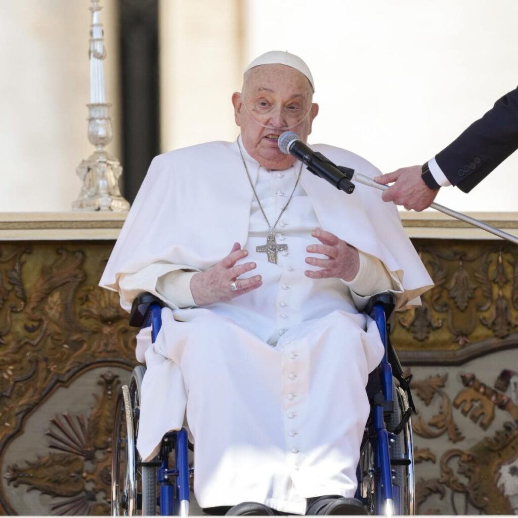 Pope Francis Makes Surprise Public Appearance, Offers Prayers Amid Recovery from Pneumonia