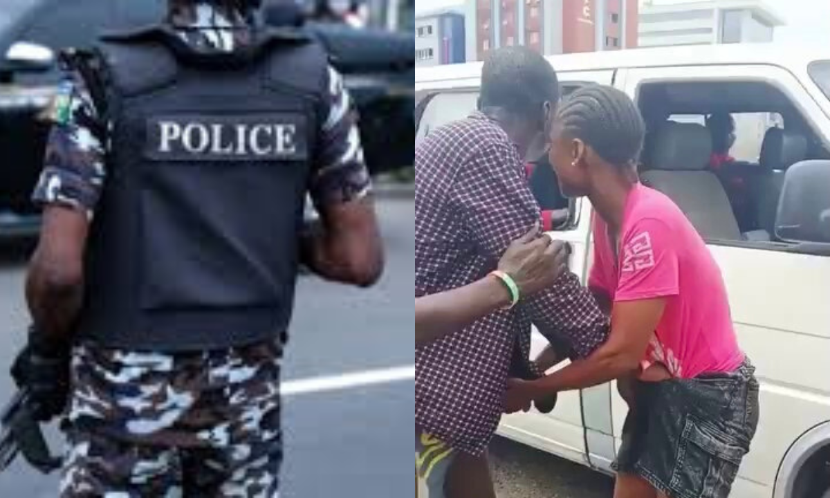 Police Arrest Man Assaulting Female Driver