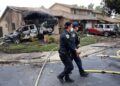 Photo of plane crash site