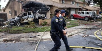 Photo of plane crash site
