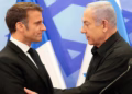 Photo of Emmanuel Macron and Benjamin Netanyahu