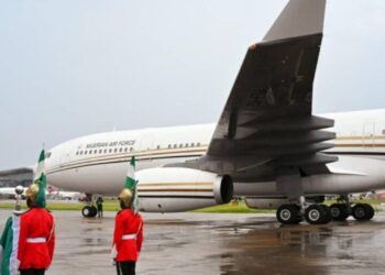 Tinubu’s New Presidential Jet Flown to South Africa for Refurbishment