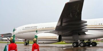 Tinubu’s New Presidential Jet Flown to South Africa for Refurbishment