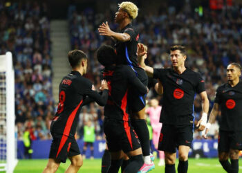 Photo of Yamal’s goal celebration