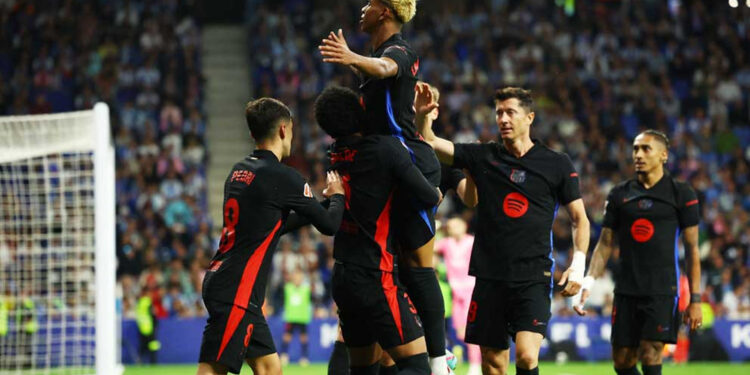 Photo of Yamal’s goal celebration