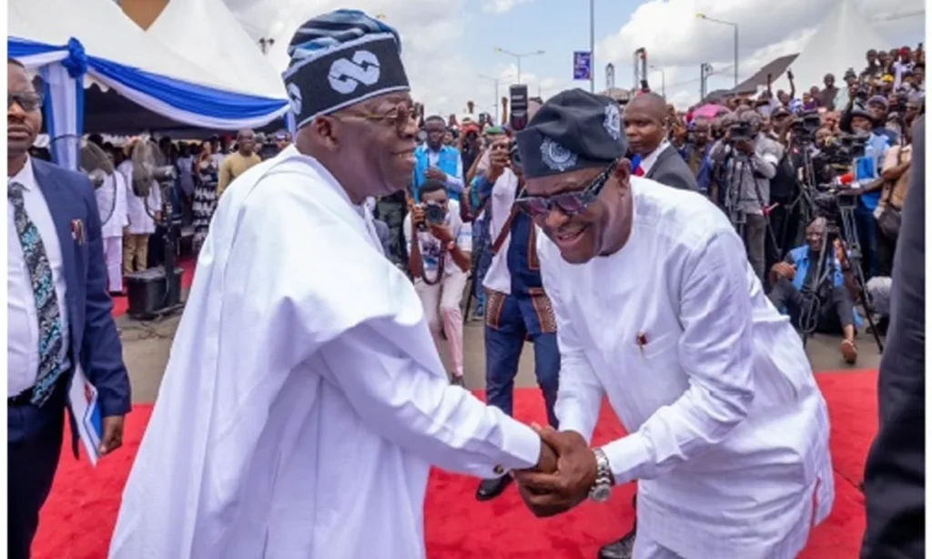 Photo of Tinubu and Wike