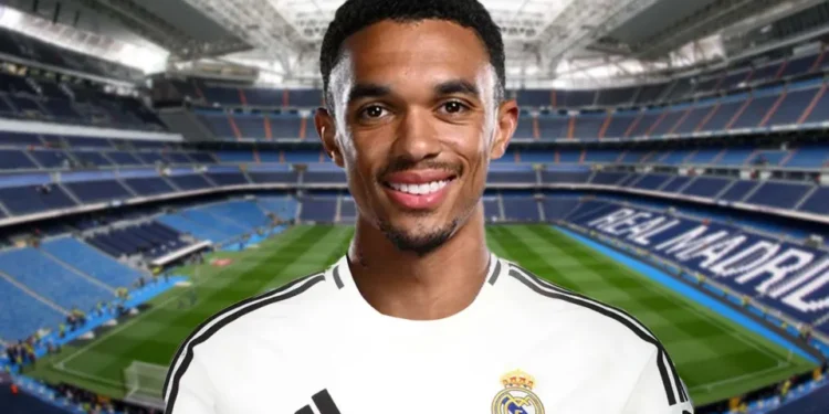 Photo of Alexander-Arnold in real Madrid Shirt