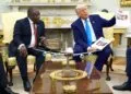 Photo of Trump and Ramaphosa