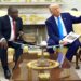 Photo of Trump and Ramaphosa