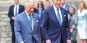 Photo of King Charles and Biden
