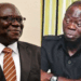 Photo combo of Reuben Abati and Oshiomhole