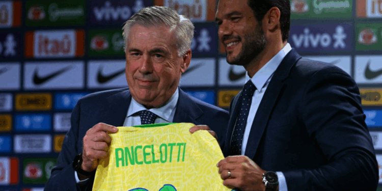 Photo of Ancelotti as Brazil's Head Coach