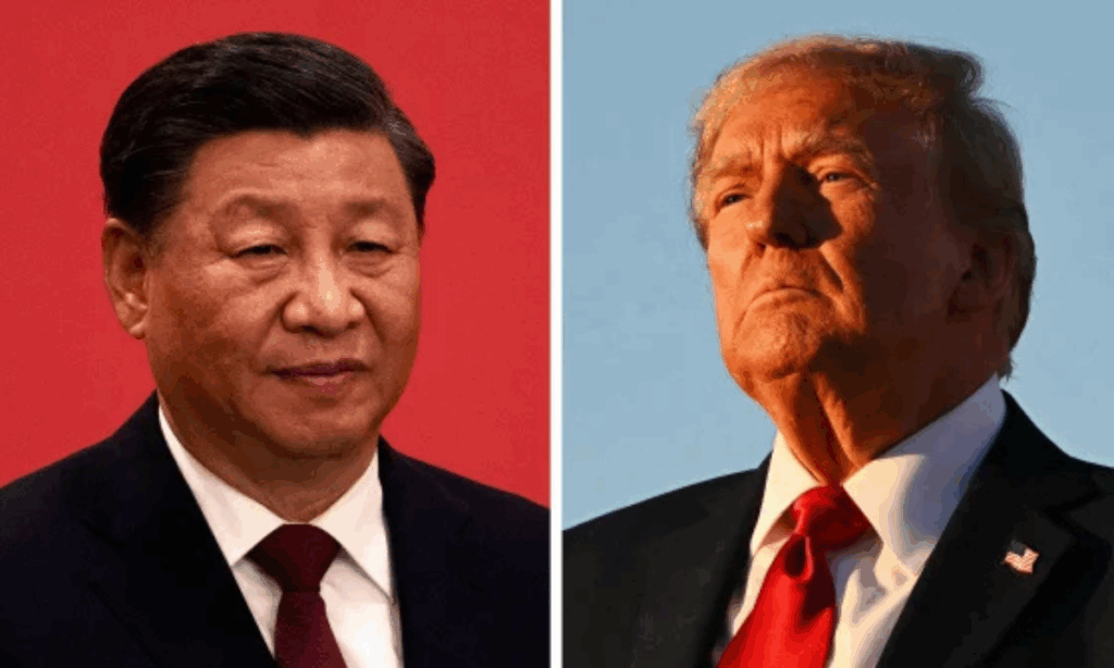 Photo of Xi Jinping and Donald Trump