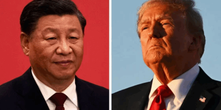 Photo of Xi Jinping and Donald Trump