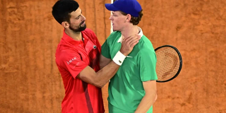 Photo of Sinner and Djokovic