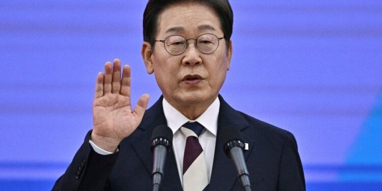 Photo of South Korea’s President Lee Jae-myung