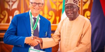 Photo of Bill Gates and President Tinubu