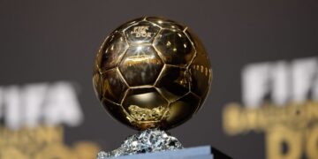 Photo of a Ballon d’Or trophy