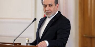 Photo of Iran foreign minister Abbas Araghchi