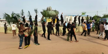 Police Teargas Protesters Demanding Justice Over Yelewata Massacre Protesters in Benue