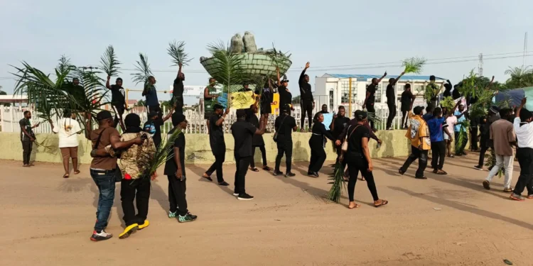 Protesters in Benue
