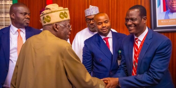 Photo of Taiwo Oyedele and President Tinubu
