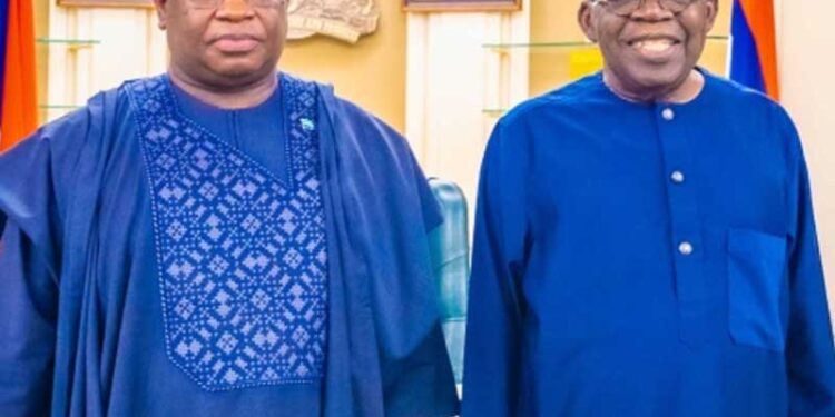 Photo of President Julius Maada with President Bola Tinubu