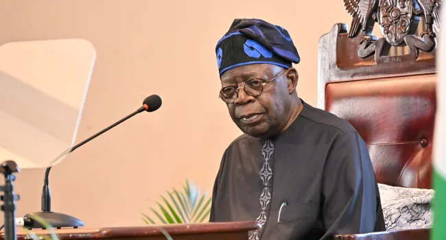 Tinubu at Saint Lucia's Parliament