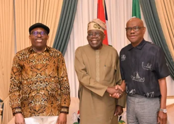 Photo of Fubara, Tinubu and Wike