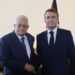 Palestinian President Abbas and Emmanuel Macron