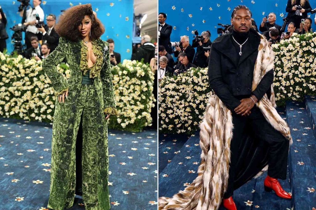 cardi b stefon diggs knicks met gala