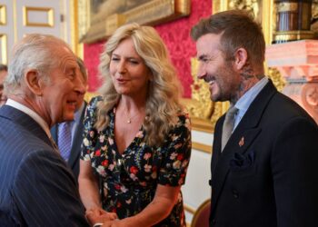 Photo of David Beckham with King Charles
