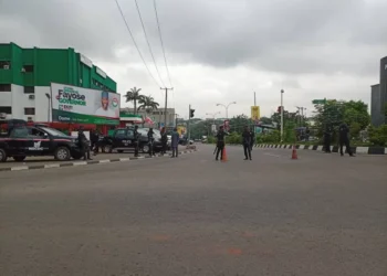 Police at PDP Secretariat