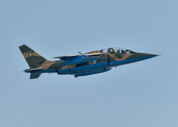 Photo of a Nigerian Air Force Alpha jet