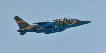 NAF Destroys Terrorist Hideouts in Borno Photo of a Nigerian Air Force Alpha jet