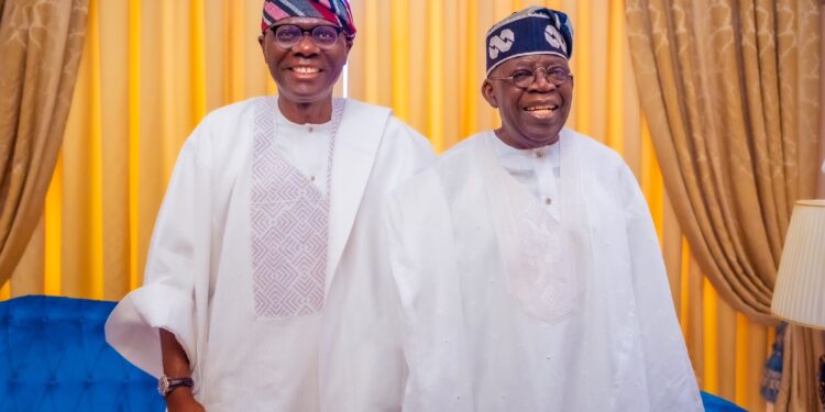 Photo of Tinubu and Sanwo-Olu