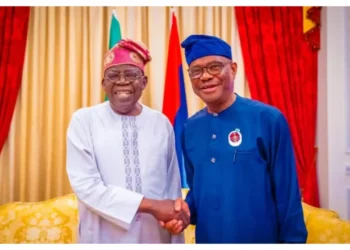 Photo of Tinubu and Wike