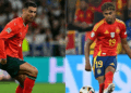 Photo combo of Ronaldo and Yamal