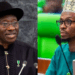 Photo combo of Goodluck Jonathan and Bello El-Rufai