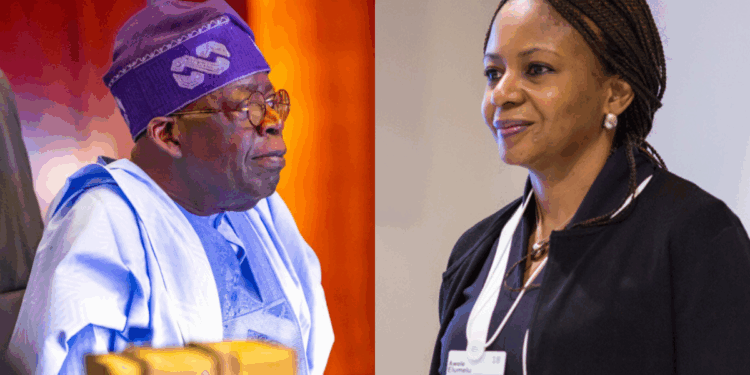 Photo combo of President Tinubu and Dr. Awele Elumelu
