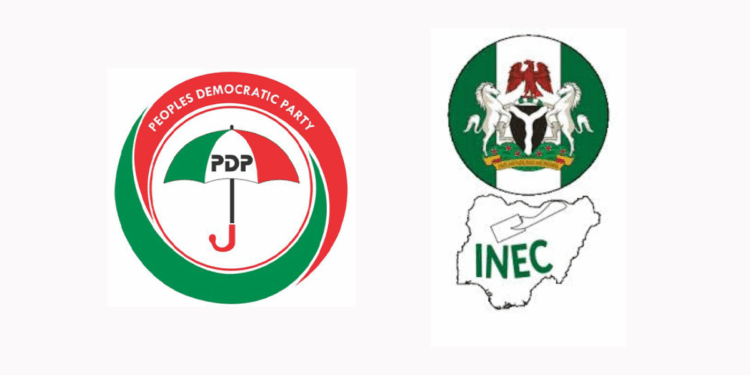 PDP and INEC Logo