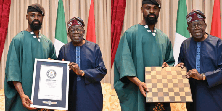Photo of Tunde Onakoya with President Tinubu