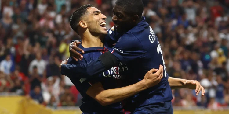 Photo of Hakimi and Dembele