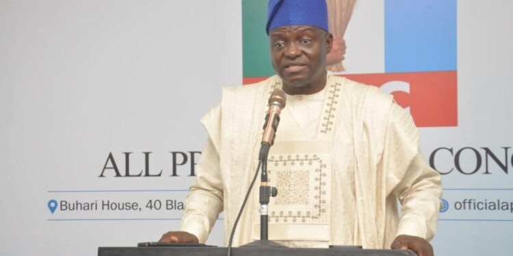APC Chairman Speaks on Opposition Crisis Photo of Nentawe Yilwatda seating